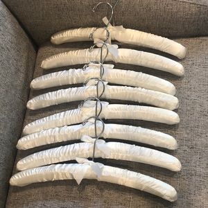 Plush White Bridal Hangers